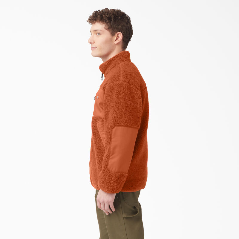 Dickies Red Chute Fleece Jacket Gingerbread Brown ID-AP4g3LAX