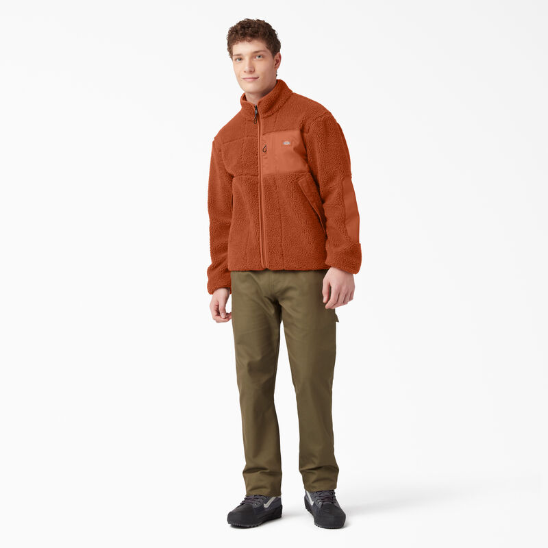 Dickies Red Chute Fleece Jacket Gingerbread Brown ID-AP4g3LAX