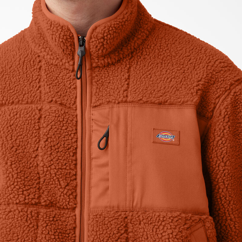 Dickies Red Chute Fleece Jacket Gingerbread Brown ID-AP4g3LAX