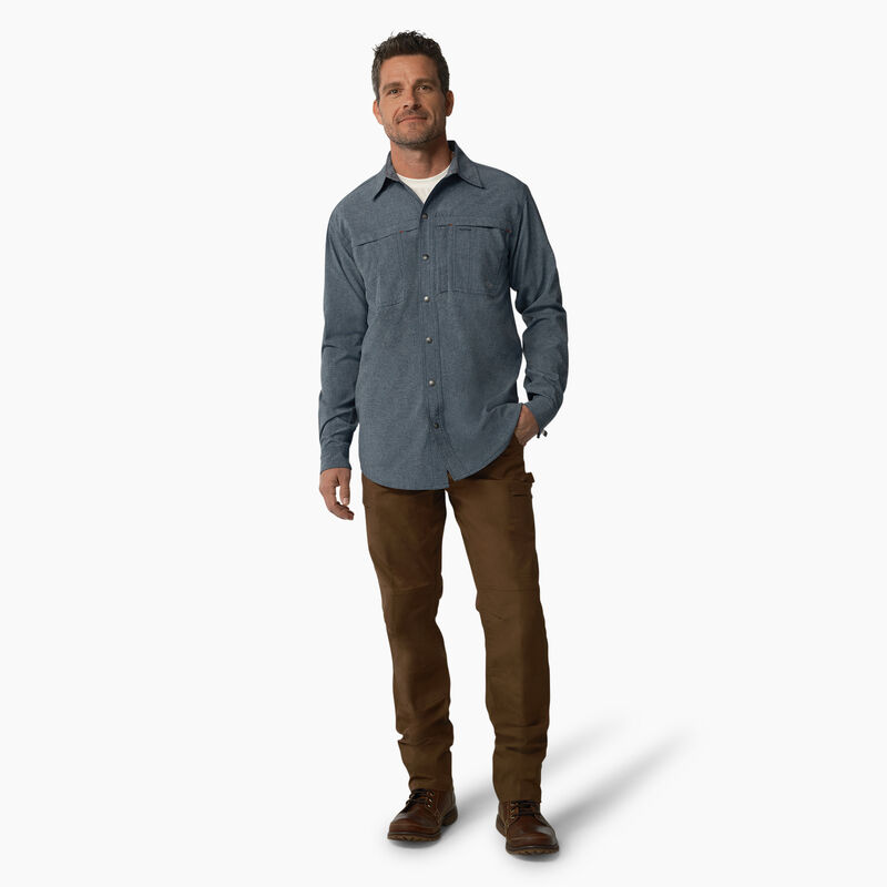 Dickies Cooling Long Sleeve Work Shirt Airforce Blue ID-Afv1Ix8X
