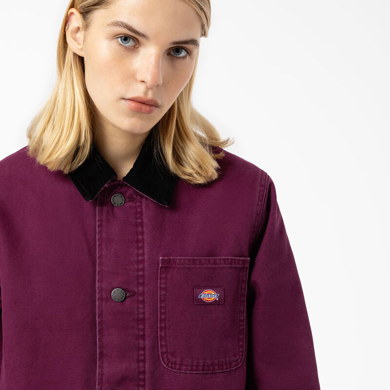 Dickies Duck Canvas Chore Coat Grape Wine ID-Ahxz2Yot