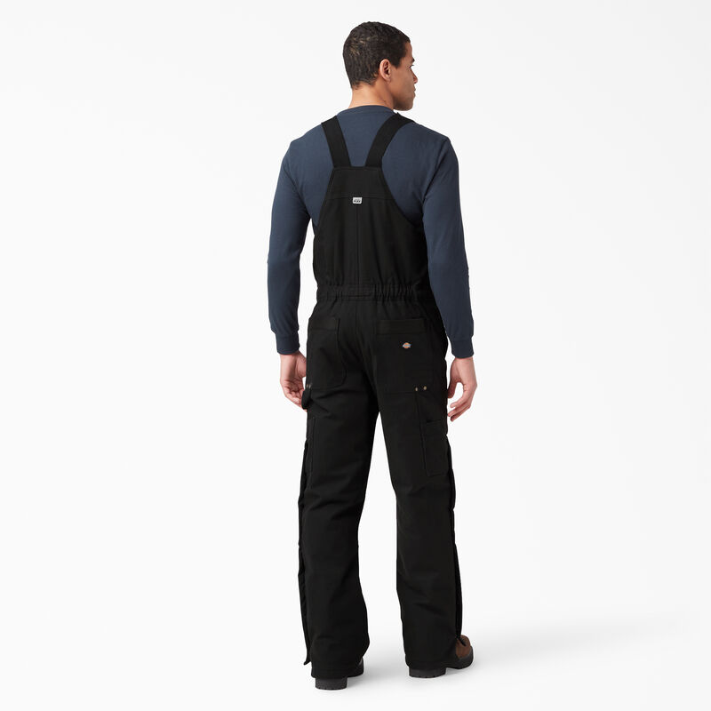 Dickies Sanded Duck Insulated Bib Overalls Black ID-AlELaY4B
