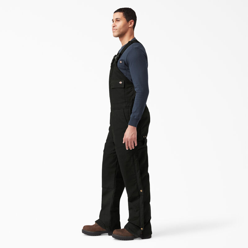Dickies Sanded Duck Insulated Bib Overalls Black ID-AlELaY4B