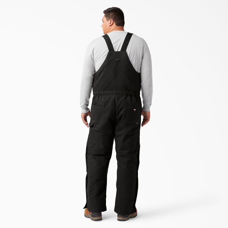 Dickies Sanded Duck Insulated Bib Overalls Black ID-AlELaY4B