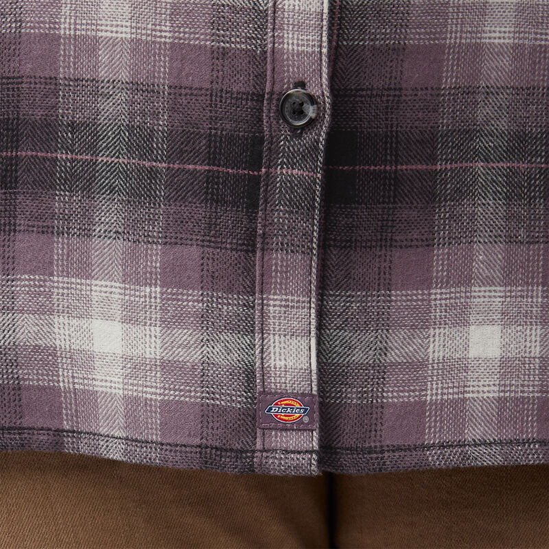 Dickies Plus Long Sleeve Plaid Flannel Shirt Dusty Purple Highland Plaid ID-AlhJRdRz