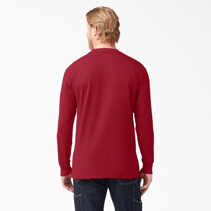 Dickies Heavyweight Long Sleeve Pocket T-Shirt English Red ID-AvBurkzT