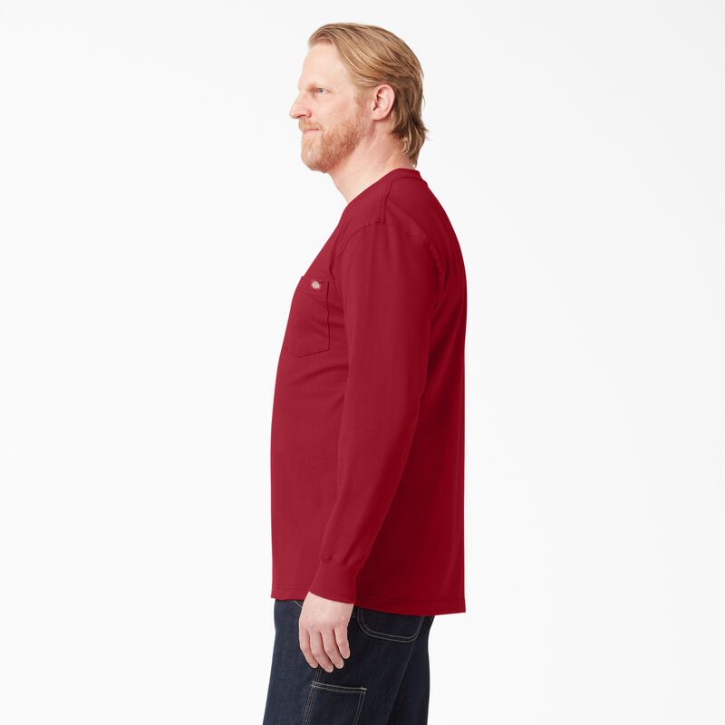 Dickies Heavyweight Long Sleeve Pocket T-Shirt English Red ID-AvBurkzT