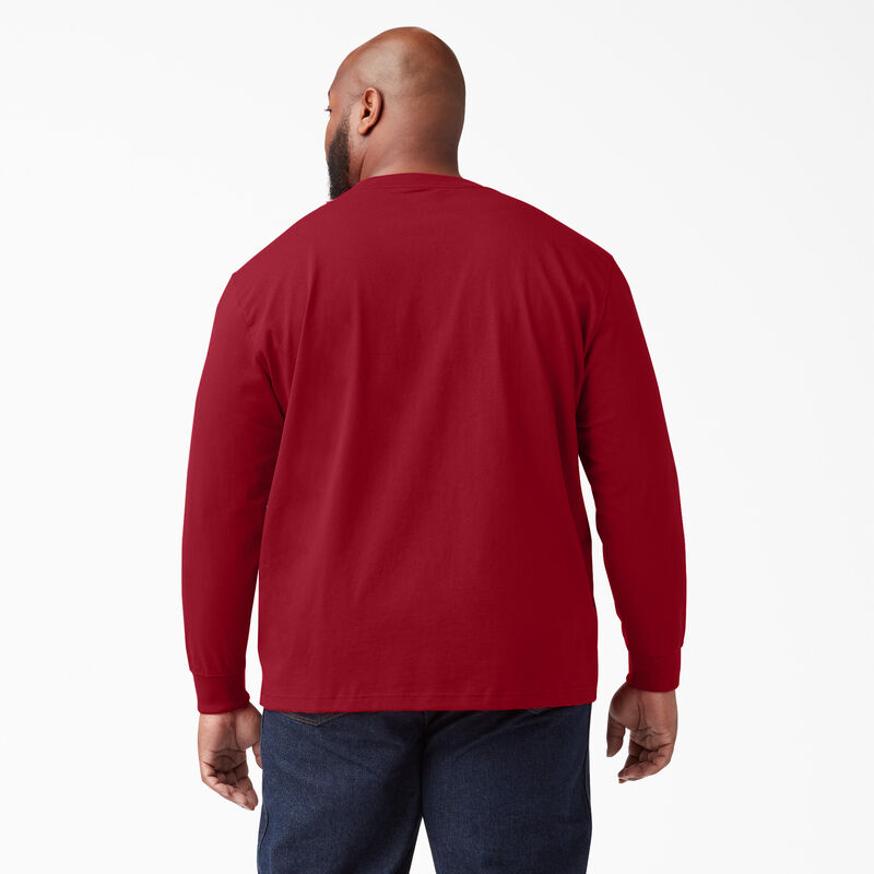 Dickies Heavyweight Long Sleeve Pocket T-Shirt English Red ID-AvBurkzT