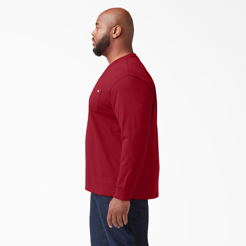 Dickies Heavyweight Long Sleeve Pocket T-Shirt English Red ID-AvBurkzT