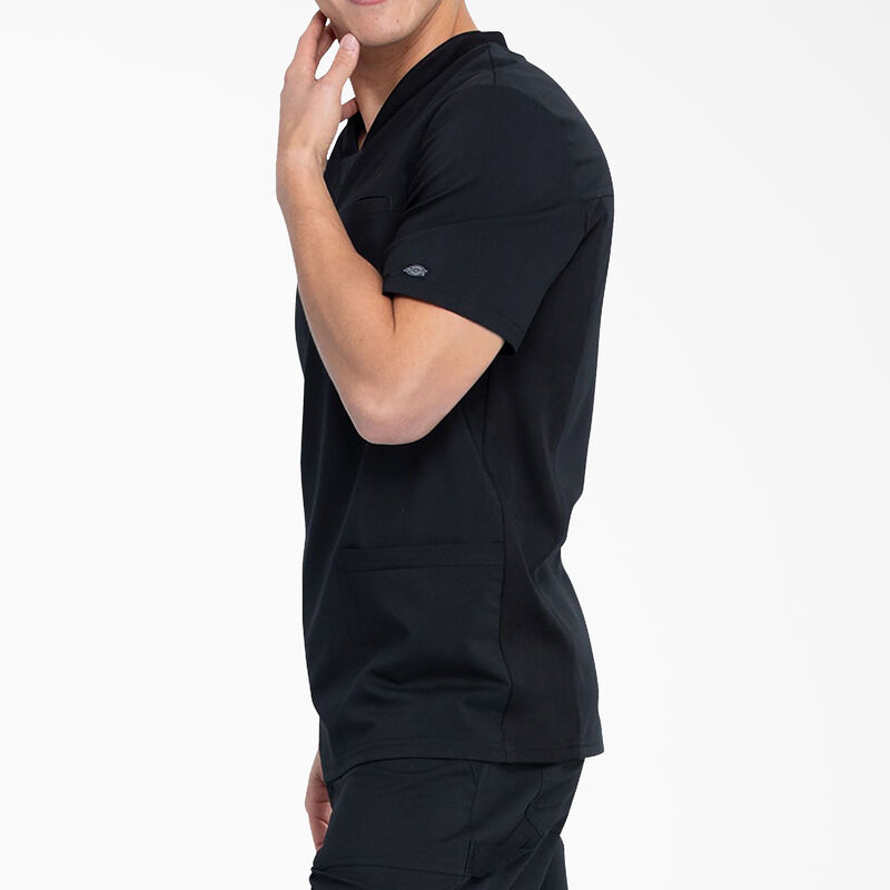 Dickies Men's Balance V-Neck Scrub Top with Patch Pockets Black ID-BMFzfYF4