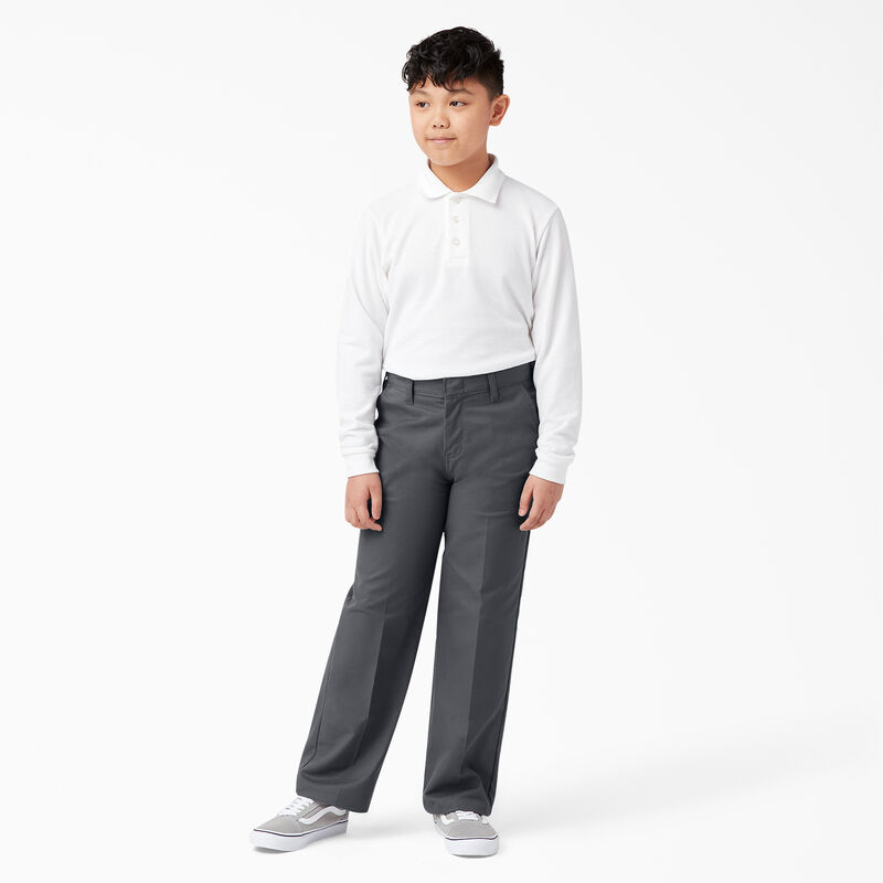 Dickies Boys' Classic Fit Pants, 8-20 Charcoal Gray ID-BNIxVXCi