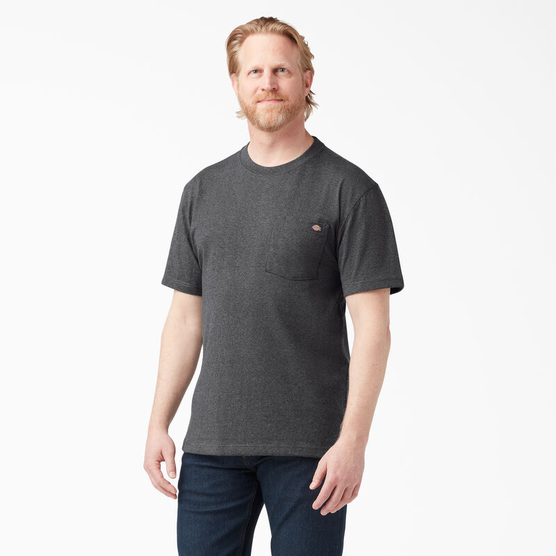 Dickies Heavyweight Heathered Short Sleeve Pocket T-Shirt Charcoal Gray Heather ID-BWrIOWxK