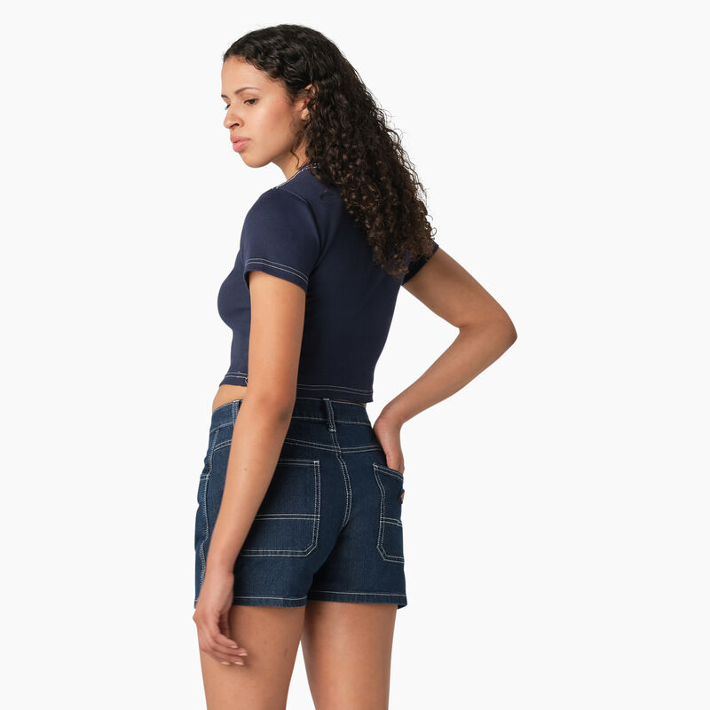Dickies Butterfly Graphic Cropped Baby T-Shirt Ink Navy ID-BoBU1aZt
