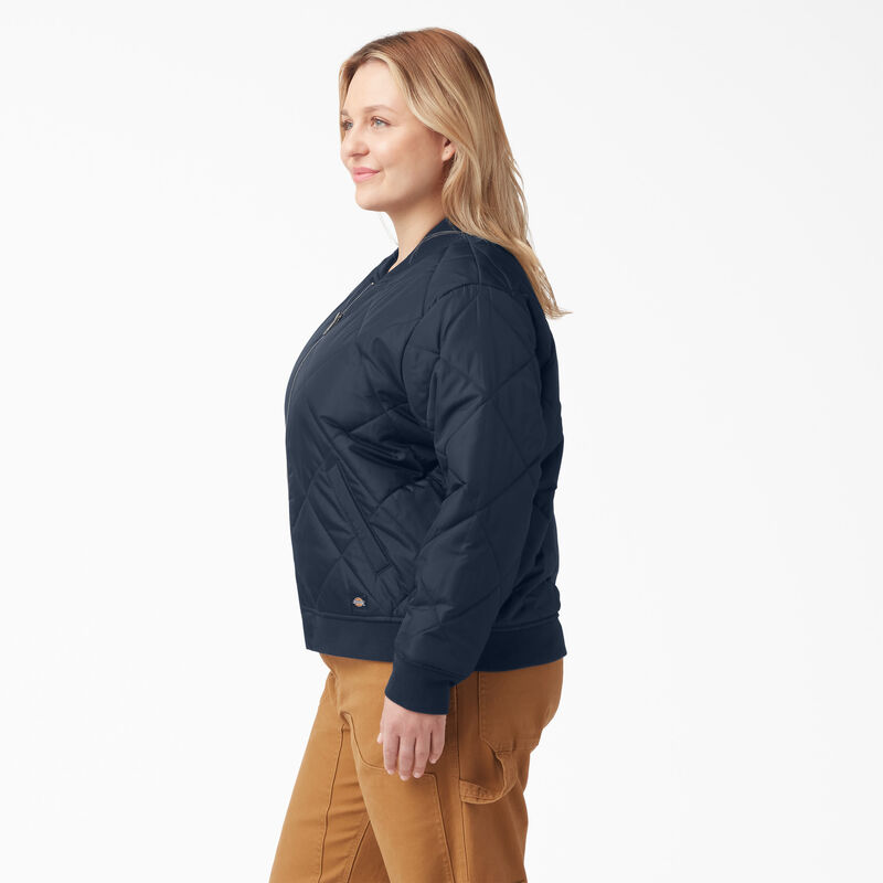 Dickies Plus Quilted Bomber Jacket Dark Navy ID-Bqo1ARw8