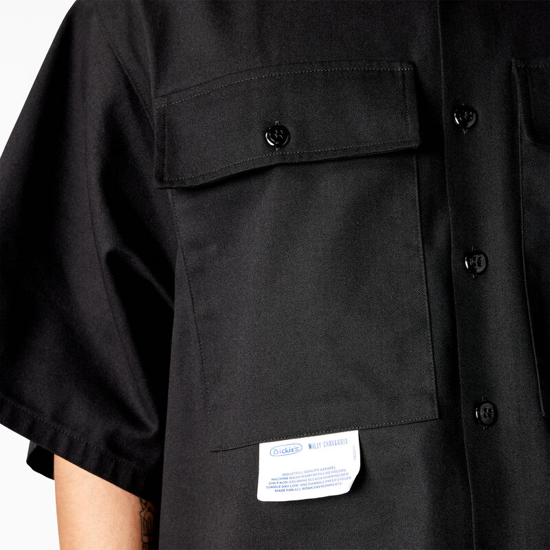 Dickies X Willy Chavarria Short Sleeve Work Shirt Black ID-BqwCQYl5