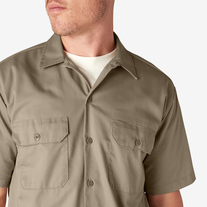 Dickies Short Sleeve Work Shirt Desert Sand ID-BuxjlxWx
