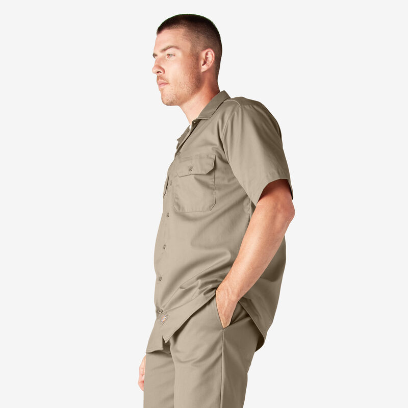 Dickies Short Sleeve Work Shirt Desert Sand ID-BuxjlxWx