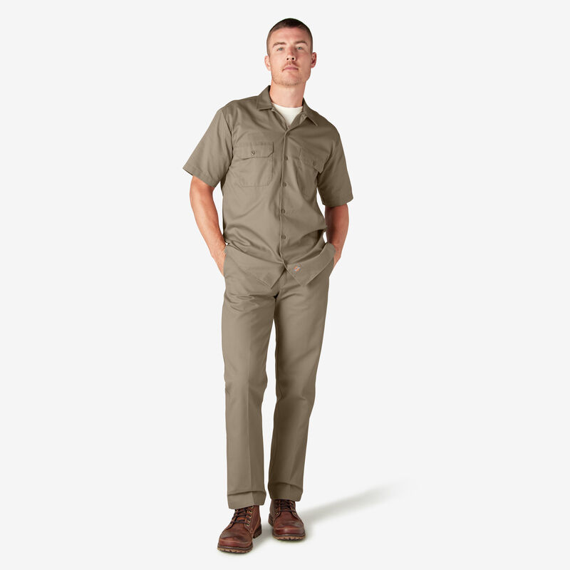 Dickies Short Sleeve Work Shirt Desert Sand ID-BuxjlxWx