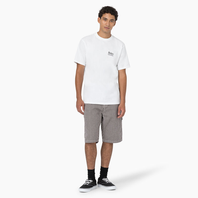 Dickies Hickory Stripe Relaxed Fit Carpenter Shorts, 11