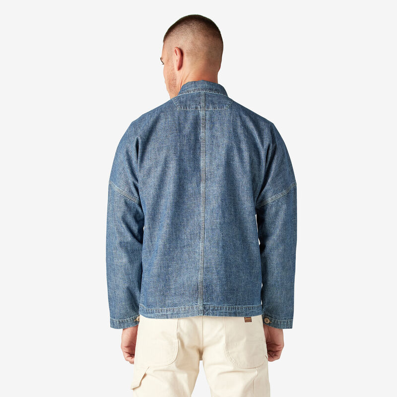Dickies 1922 Drop Shoulder Shirt Jacket Stonewashed Indigo Blue ID-C1UNMkI7