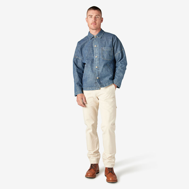 Dickies 1922 Drop Shoulder Shirt Jacket Stonewashed Indigo Blue ID-C1UNMkI7