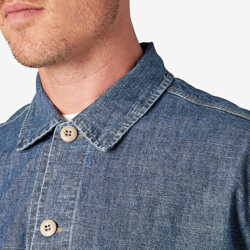 Dickies 1922 Drop Shoulder Shirt Jacket Stonewashed Indigo Blue ID-C1UNMkI7