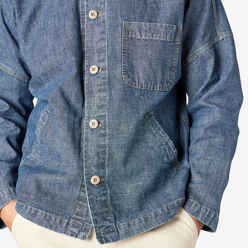 Dickies 1922 Drop Shoulder Shirt Jacket Stonewashed Indigo Blue ID-C1UNMkI7