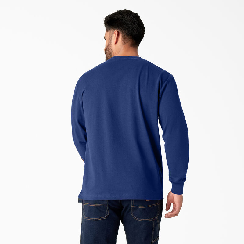 Dickies Long Sleeve Workwear Graphic T-Shirt Surf Blue ID-CCRlYbPG