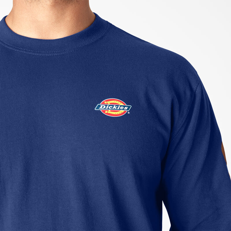 Dickies Long Sleeve Workwear Graphic T-Shirt Surf Blue ID-CCRlYbPG