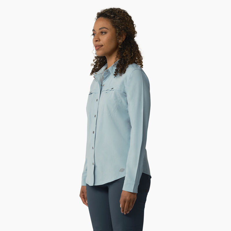 Dickies Cooling Roll-Tab Work Shirt Clear Blue ID-CXHUgWY1