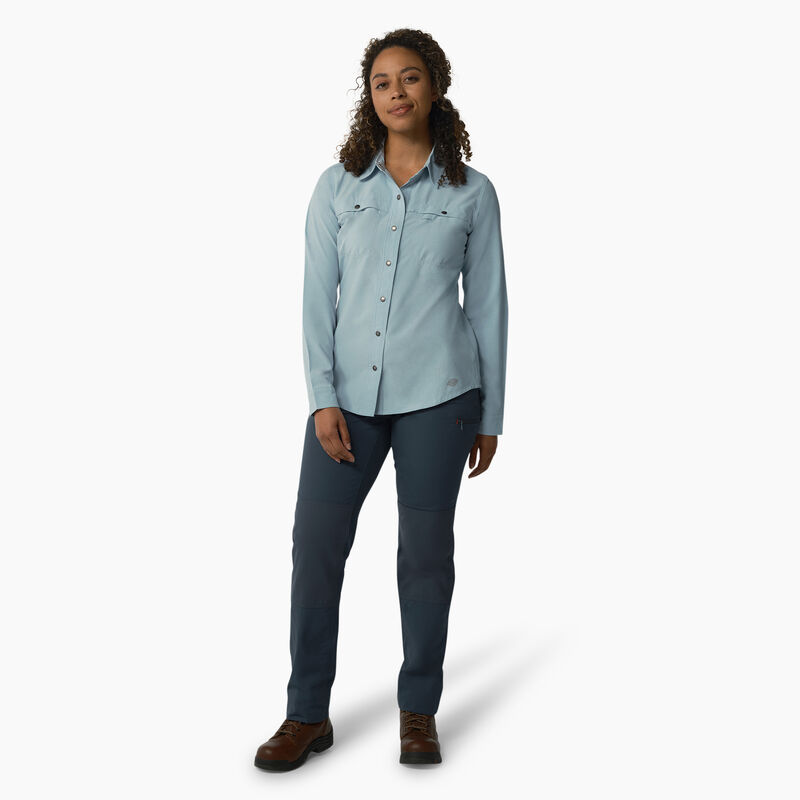 Dickies Cooling Roll-Tab Work Shirt Clear Blue ID-CXHUgWY1