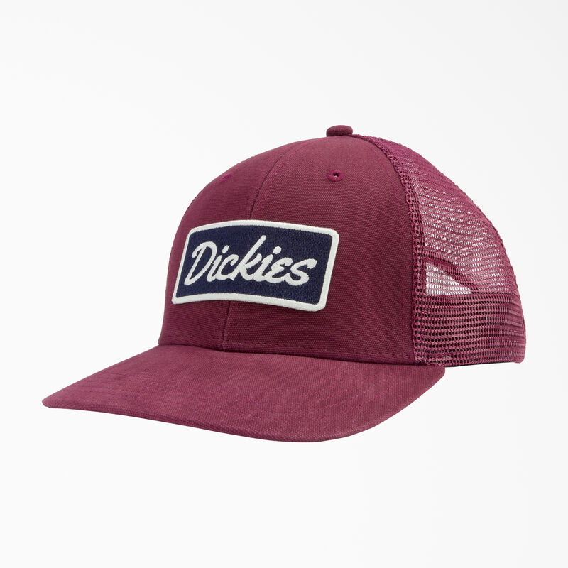 Dickies Patch Logo Trucker Cap Maroon ID-CXJmQErb