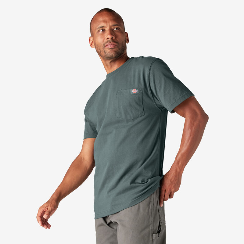 Dickies Heavyweight Short Sleeve Pocket T-Shirt Lincoln Green ID-CZMErvHG