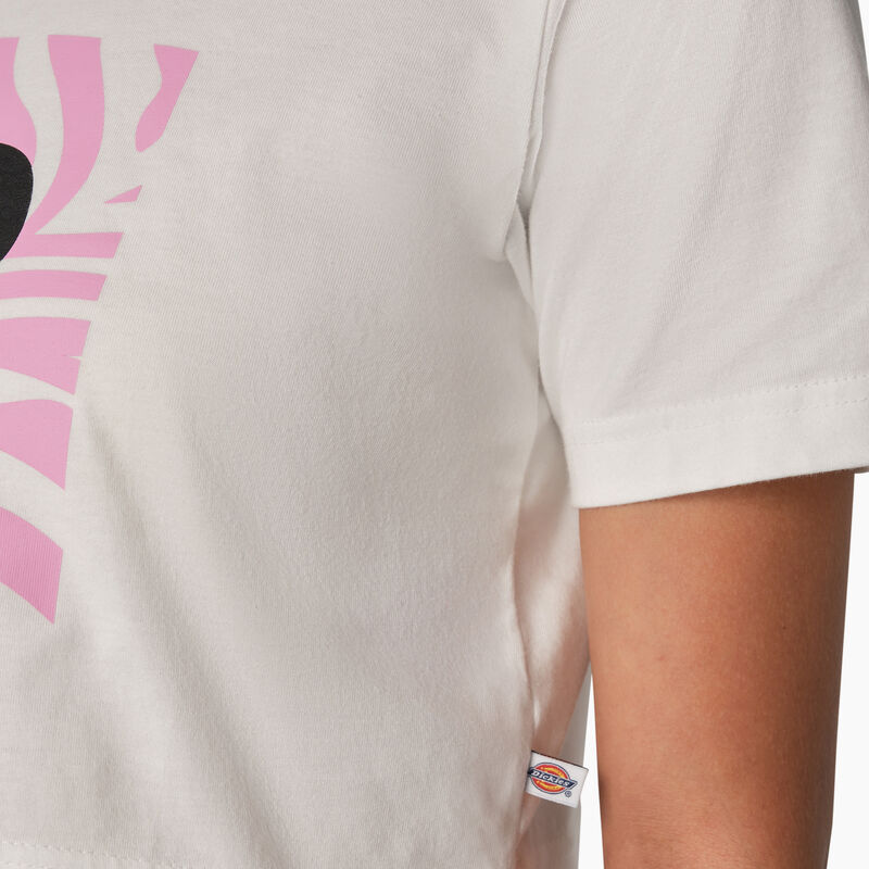 Dickies Zebra Graphic Cropped T-Shirt White ID-CnT2WAHN