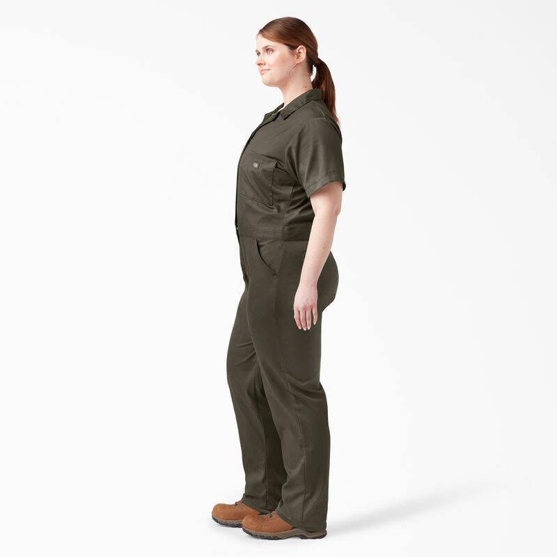 Dickies Plus FLEX Cooling Short Sleeve Coveralls Moss Green ID-CuvgM91i