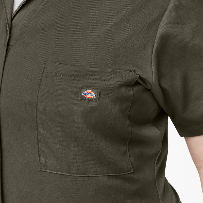 Dickies Plus FLEX Cooling Short Sleeve Coveralls Moss Green ID-CuvgM91i