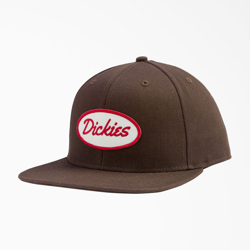 Dickies Twill Flat Bill Cap Dark Brown ID-CyizoWNF