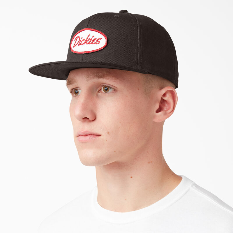 Dickies Twill Flat Bill Cap Dark Brown ID-CyizoWNF