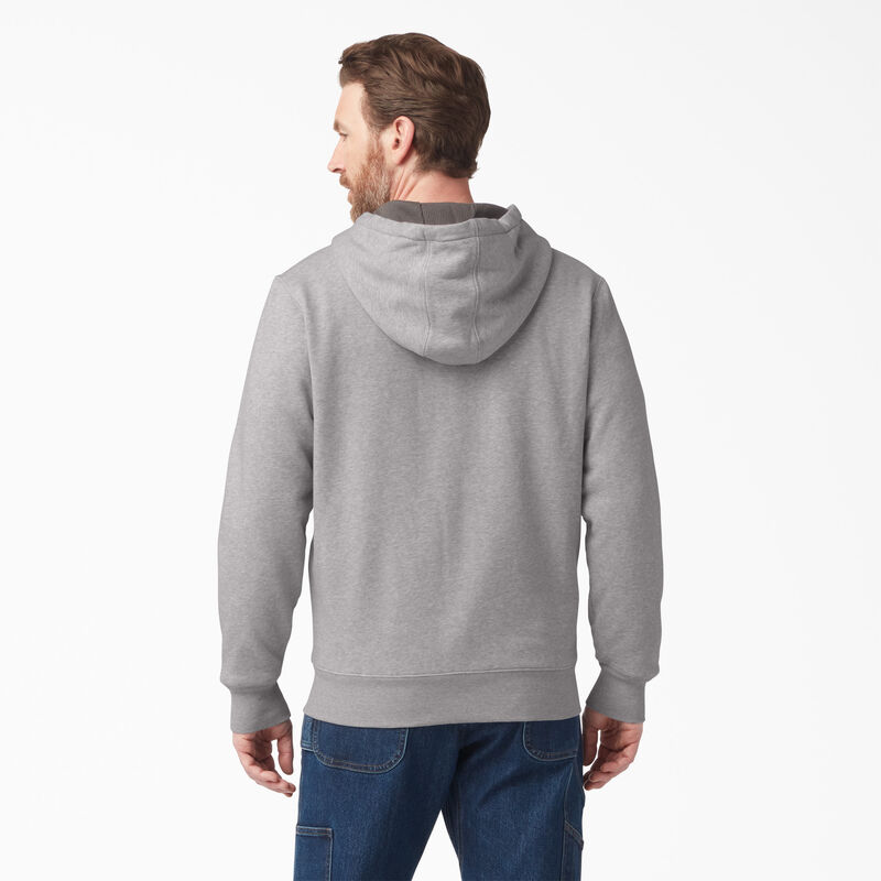 Dickies Thermal Lined Full-Zip Fleece Hoodie Heather Gray ID-D6z6FOod