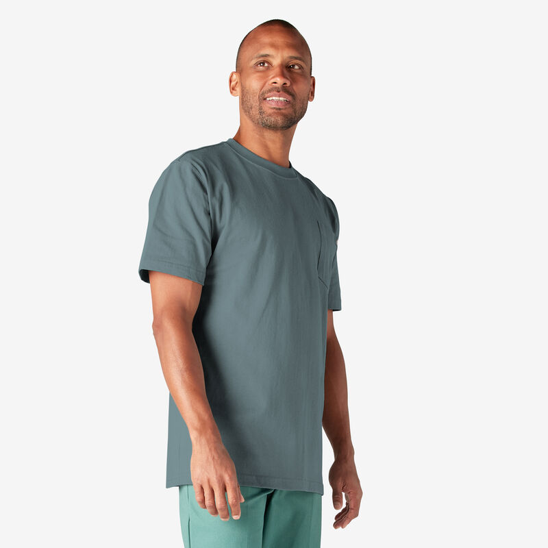 Dickies Heavyweight Short Sleeve Pocket T-Shirt Smoke Blue ID-DKDF9VfQ
