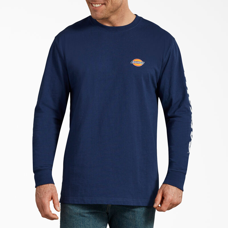 Dickies Long-Sleeve Graphic T-Shirt Deep Blue ID-DMlVsezw