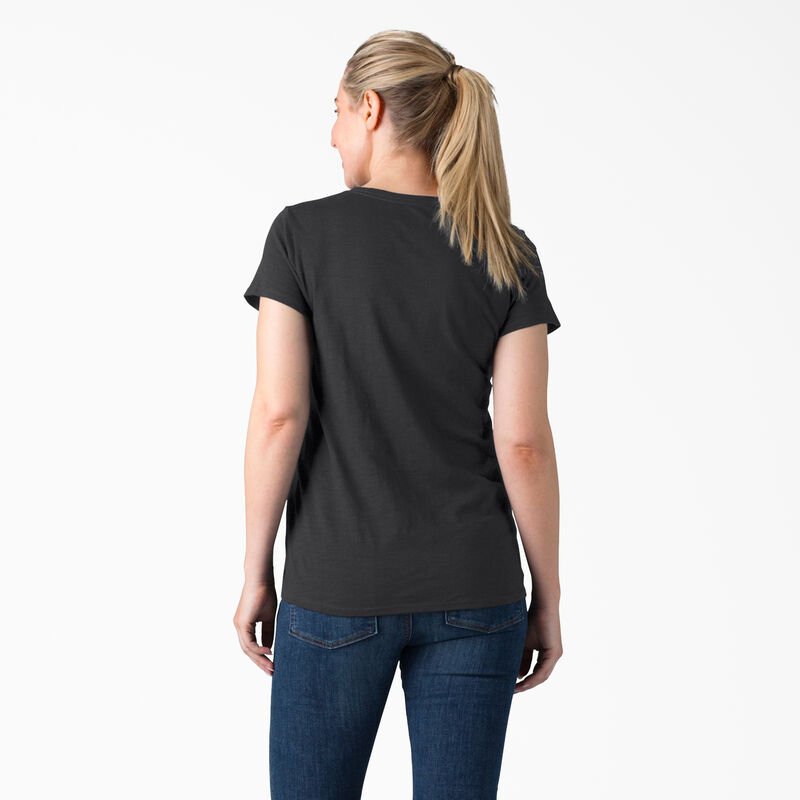 Dickies Short Sleeve V-Neck T-Shirt Black ID-DYF2CNtE