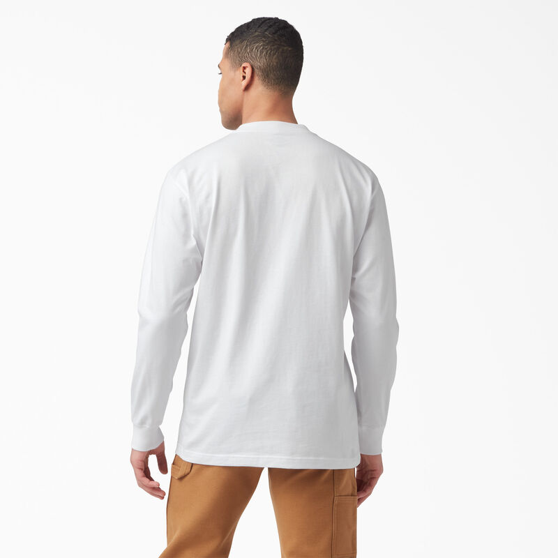 Dickies Tri-Color Logo Graphic Long Sleeve T-Shirt White ID-DZOZ5J28