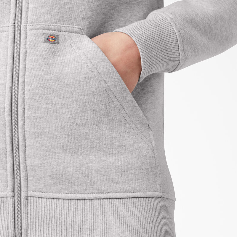 Dickies Heavyweight Full-Zip Fleece Hoodie Heather Gray ID-Dn5eiEFf