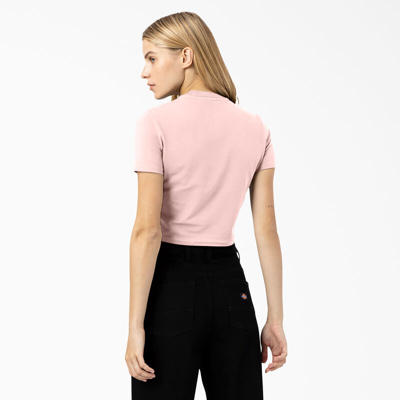 Dickies Maple Valley Logo Cropped T-Shirt Pink ID-DtSySjwH