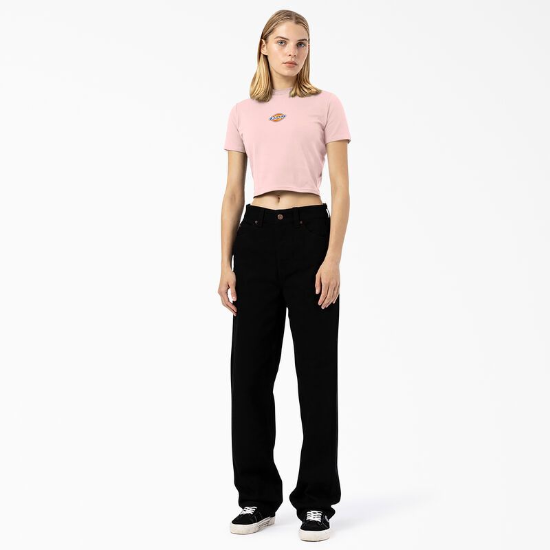 Dickies Maple Valley Logo Cropped T-Shirt Pink ID-DtSySjwH