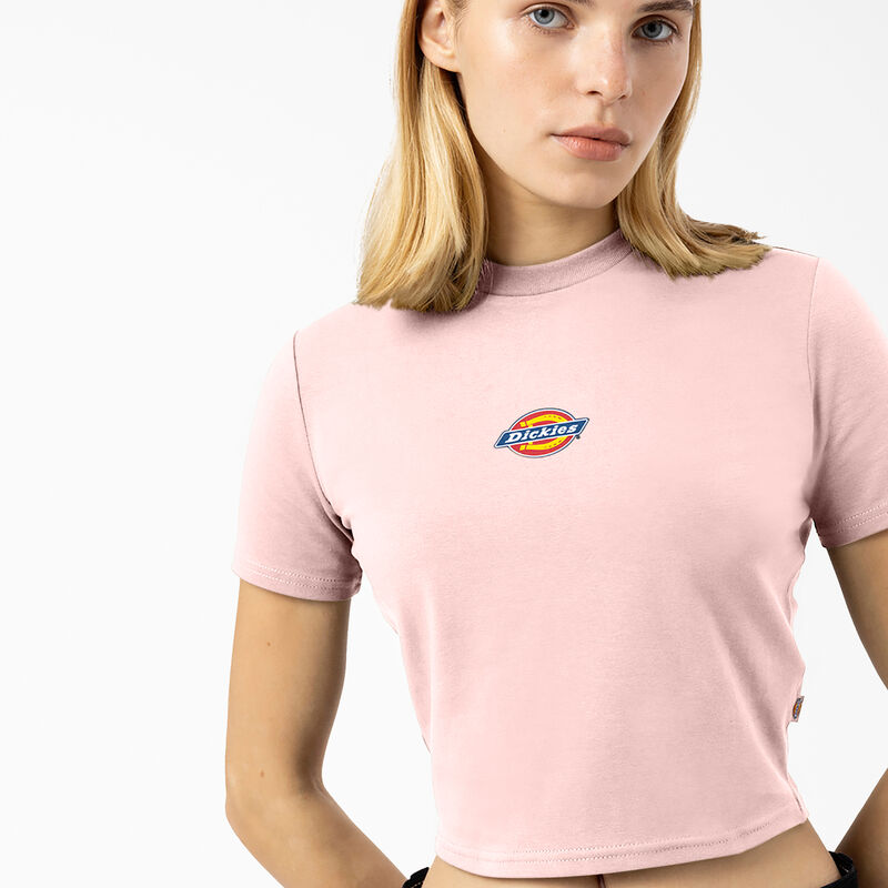 Dickies Maple Valley Logo Cropped T-Shirt Pink ID-DtSySjwH