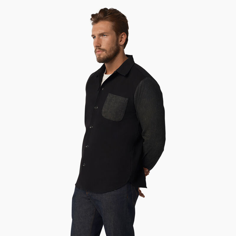 Dickies 1922 Long Sleeve Shirt Rinsed Black ID-DtujlGgb