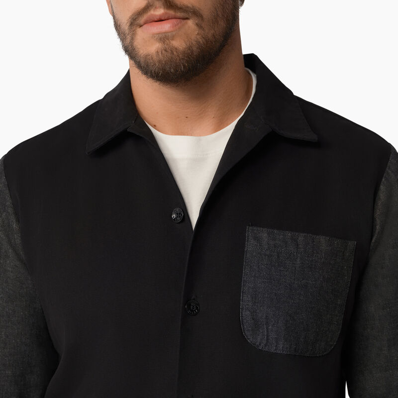 Dickies 1922 Long Sleeve Shirt Rinsed Black ID-DtujlGgb