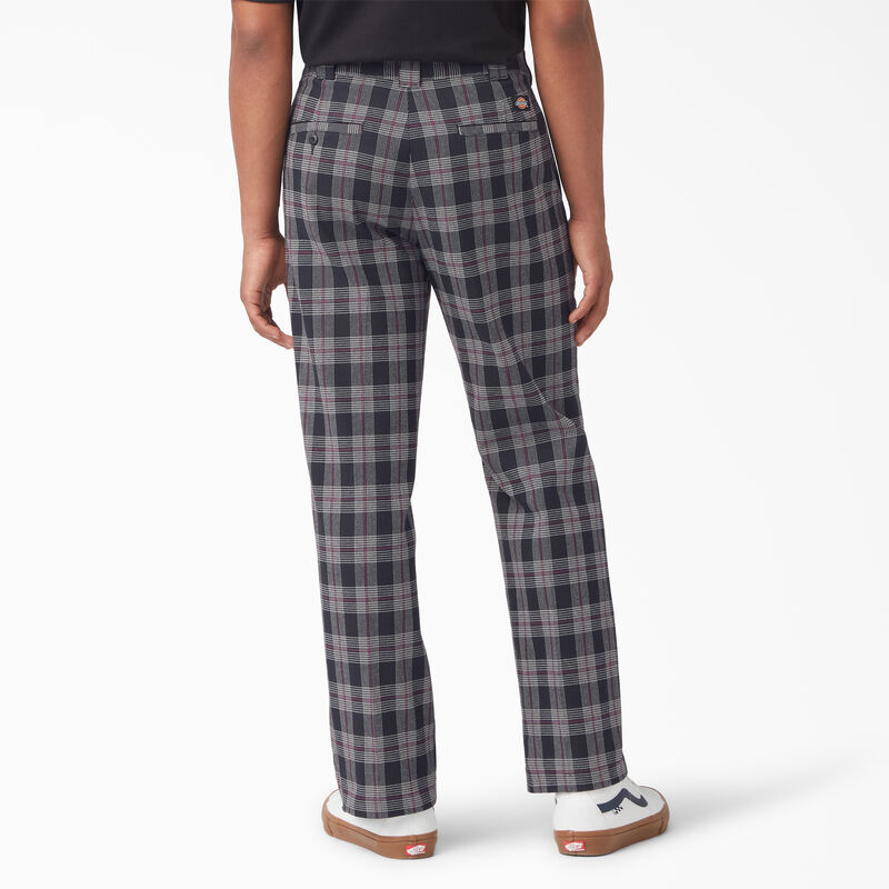 Dickies Regular Fit Plaid Pants Wine/Black Plaid ID-Dz1Fpm8v